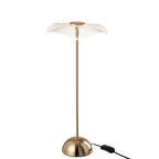 Lampe de Table LED Motif Fleur Dorée Grand Modèle Ø23,5 cm
