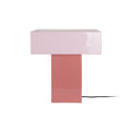 Lampe à Poser GRATO RECTO Fer Or Rosé Brillant 32×32×35 cm