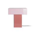 Lampe à Poser GRATO RECTO Fer Or Rosé Brillant 32×32×35 cm