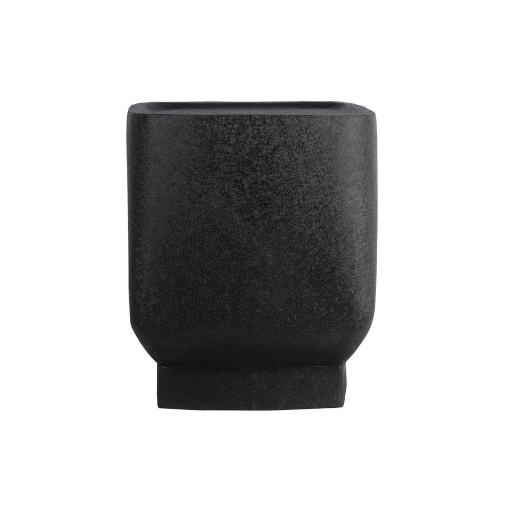 Table d'Appoint BOAZ CUADRO Fer Texturé Noir 37×37×40 cm