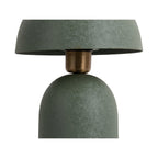 Lampe à Poser BOAZ Champignon Fer Texturé Vert Ø21×30 cm