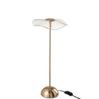 Lampe de Table LED Motif Fleur Dorée Grand Modèle Ø23,5 cm