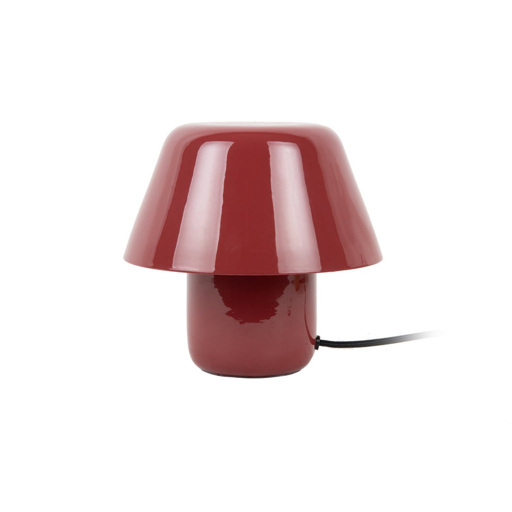 Lampe de Table Compacte Fer Émaillé Rouge Afan Ø20 cm