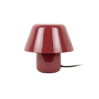 Lampe de Table Compacte Fer Émaillé Rouge Afan Ø20 cm