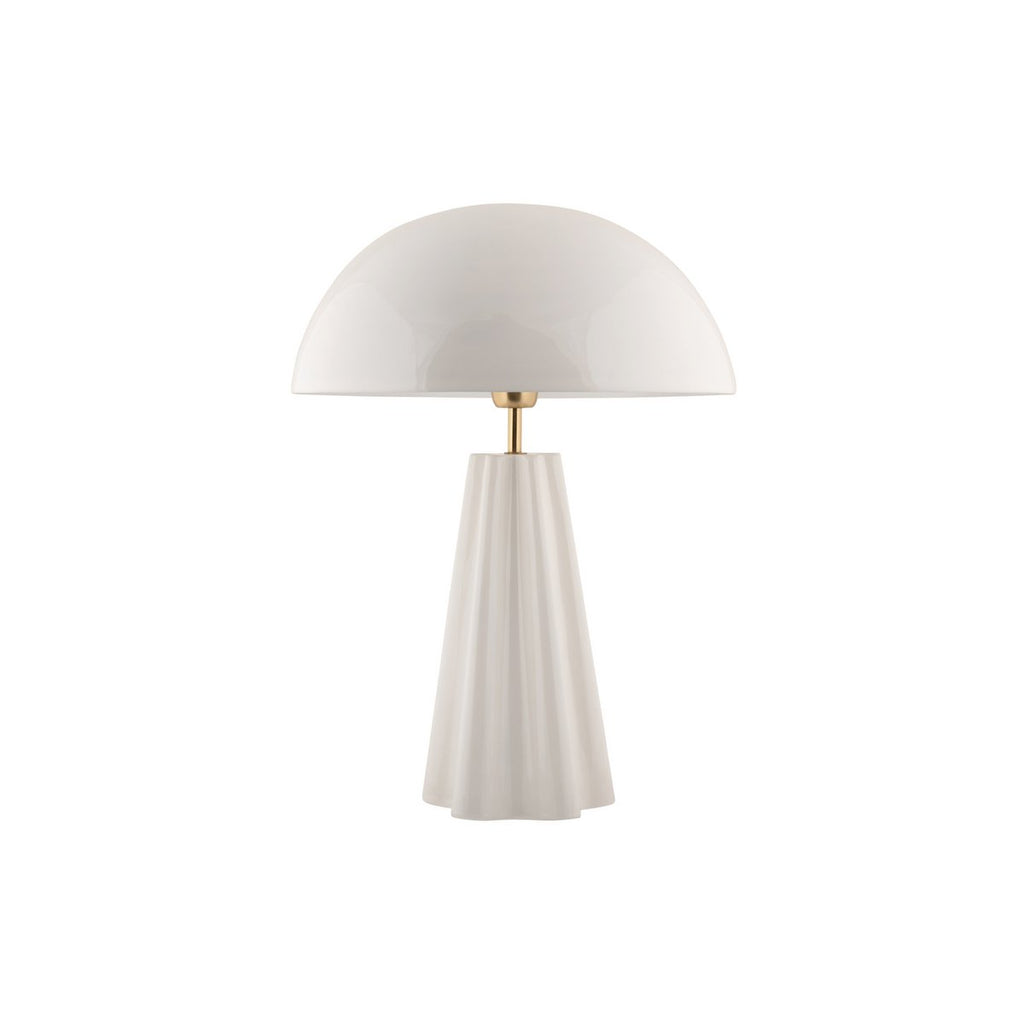 Lampe de Table Grand Format Fer Blanc Amplio XL Ø40 cm