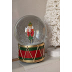 Boule à Neige Casse-Noisette Noël Polyrésine Rouge Vert 12×17 cm