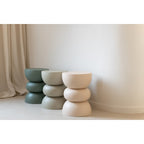 Table d'Appoint en Métal Beige Lise Ø32 cm