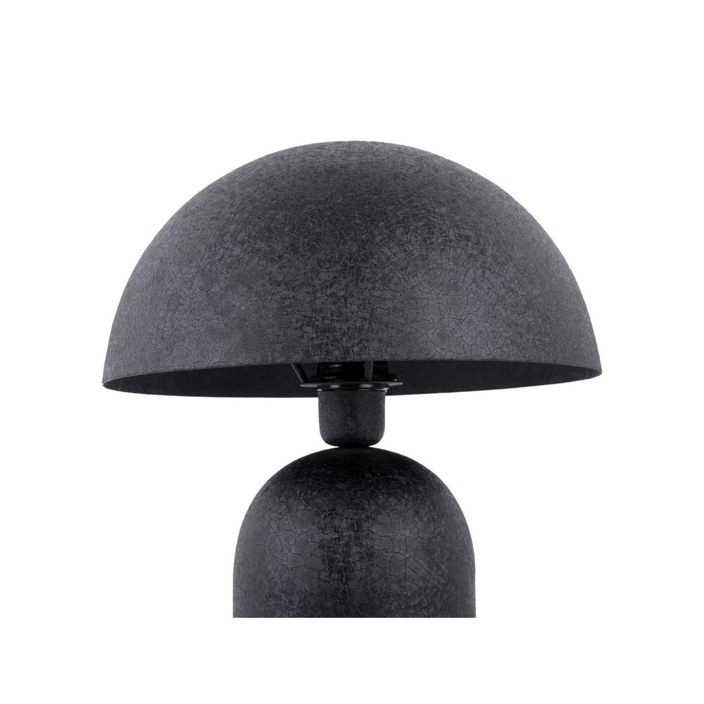 Lampe de Table Champignon Fer Texturé Noir BOAZ Grande Ø31 cm
