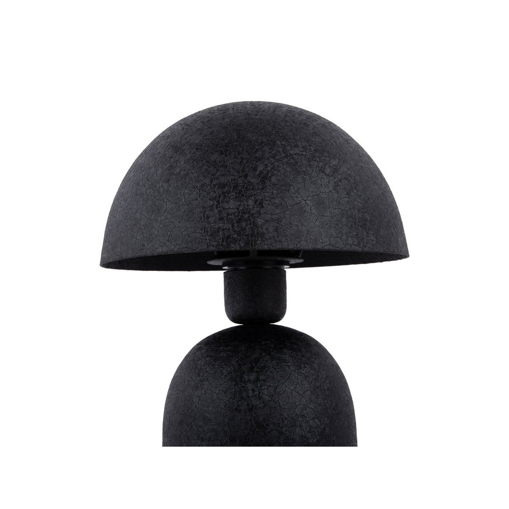 Lampe de Table Champignon Fer Texturé Noir BOAZ Petit Modèle Ø21 cm