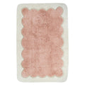 Tapis Coton Design Festonné Rose Blush 100×150 cm – Alfonsina