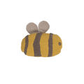 Coussin Abeille au Crochet Jaune & Marron – Bee