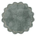 Tapis Rond Coton Tufté Main Aqua Ø120 cm – Sweet April – Nattiot