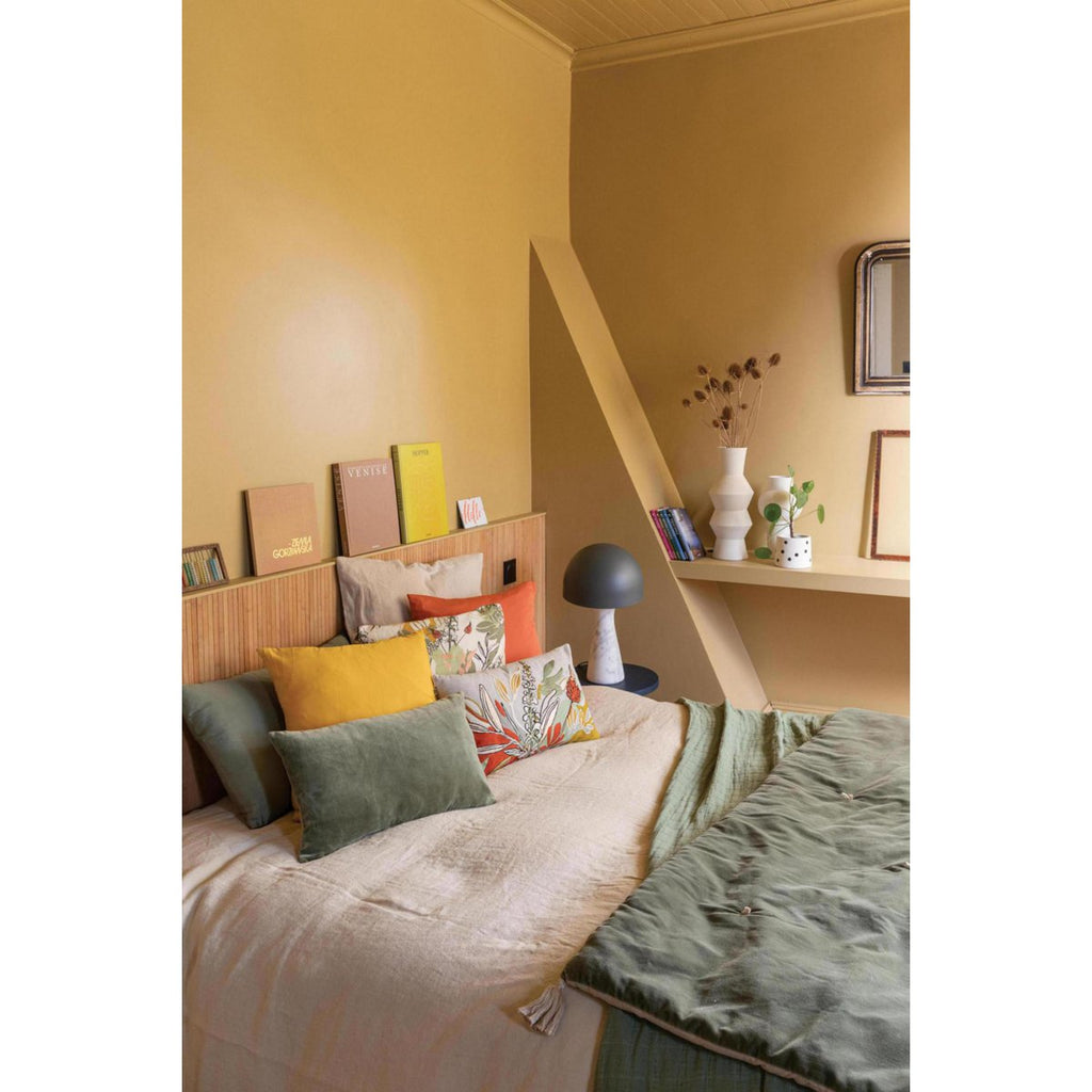 Coussin JADE Velours Vert Verveine 40×65 cm