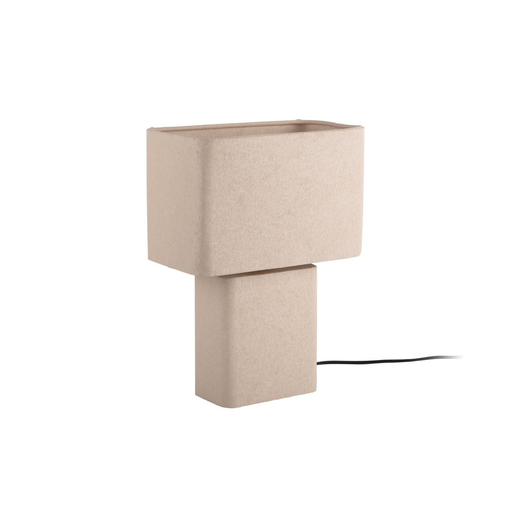 Lampe à Poser BOAZ RECTO Petit Modèle Fer Texturé Gris 24×14×33 cm