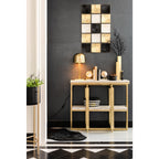Lampe de Table Abat-Jour Doré Queen Ø20,5 cm H49 cm