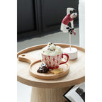 Coffret 2 Tasses Céramique Rouge Casse-Noisette Noël