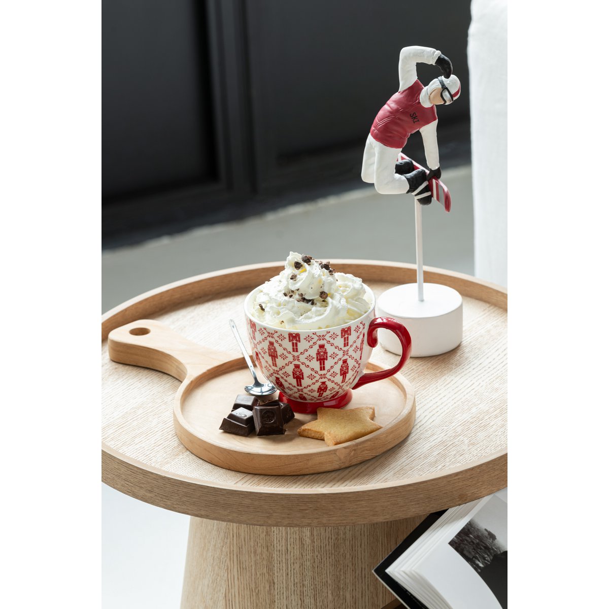 Coffret 2 Tasses Céramique Rouge Casse-Noisette Noël