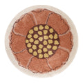 Tapis Rond à Poils Longs Motif Fleur Ø120 cm – Bohemian Flora