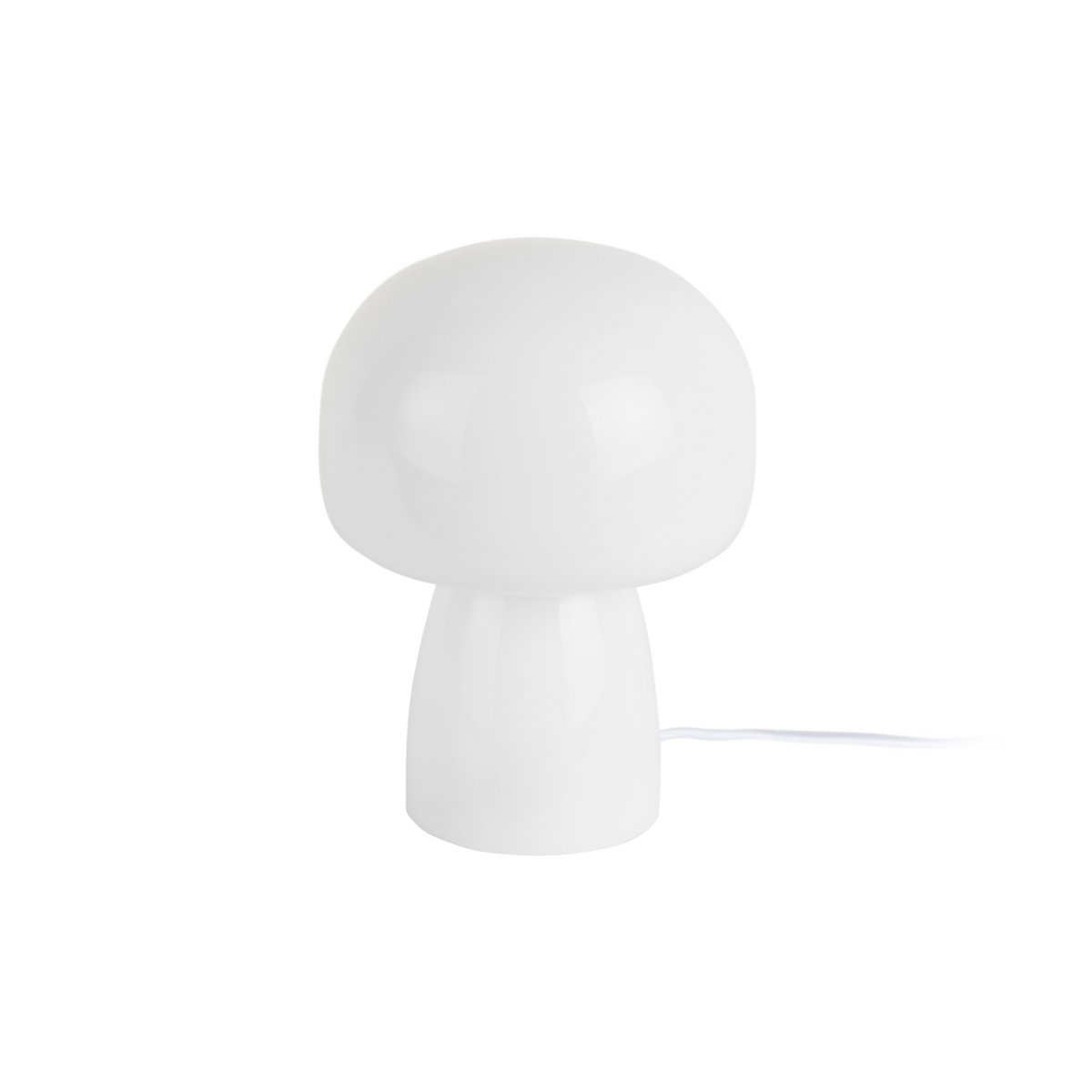 Lampe de Table en Verre Blanc Compact Fervor Ø15 cm