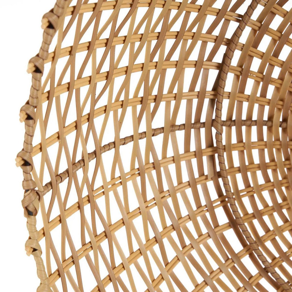 Grande Suspension Cloche en Rotin Naturel Ø60cm