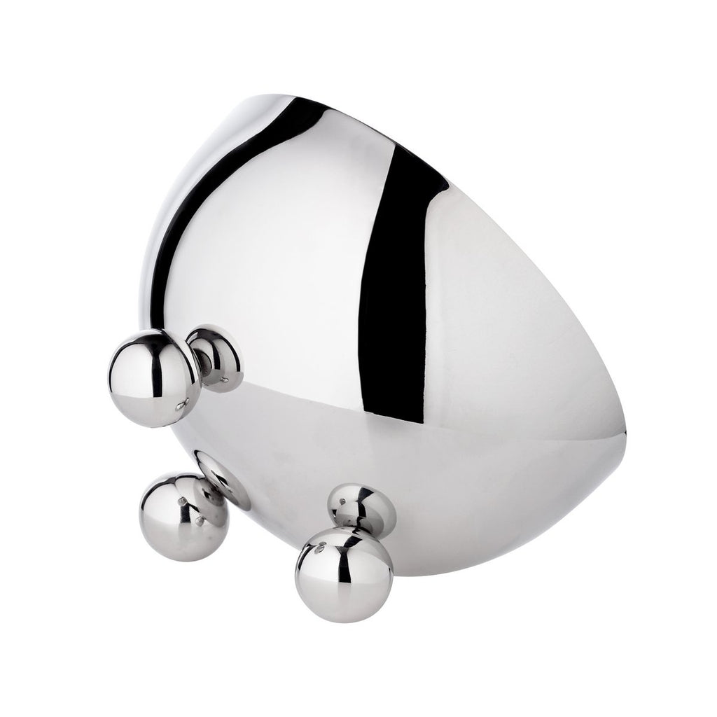 Vue inclinée du bol Chicago révélant son intérieur à l'effet miroir éclatant