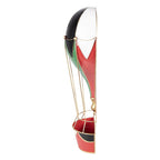 Décoration Noël Montgolfière Métal Rouge 26×14×62 cm