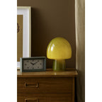 Lampe de Table Champignon Verre Vert Brillant Profitez Ø20 cm