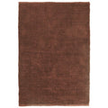 Très grand tapis rectangulaire en jute naturel marron caramel Elios vue de dessus.