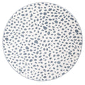Tapis Rond Velours Motif Dalmatien Silver Blue Ø120 cm – Maldä