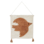 Décoration Murale Oiseau en Velours de Coton – BohBird – Nattiot