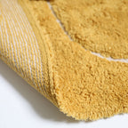Tapis Rond Bohème à Pompons Jaune Mangue – YVA – Nattiot