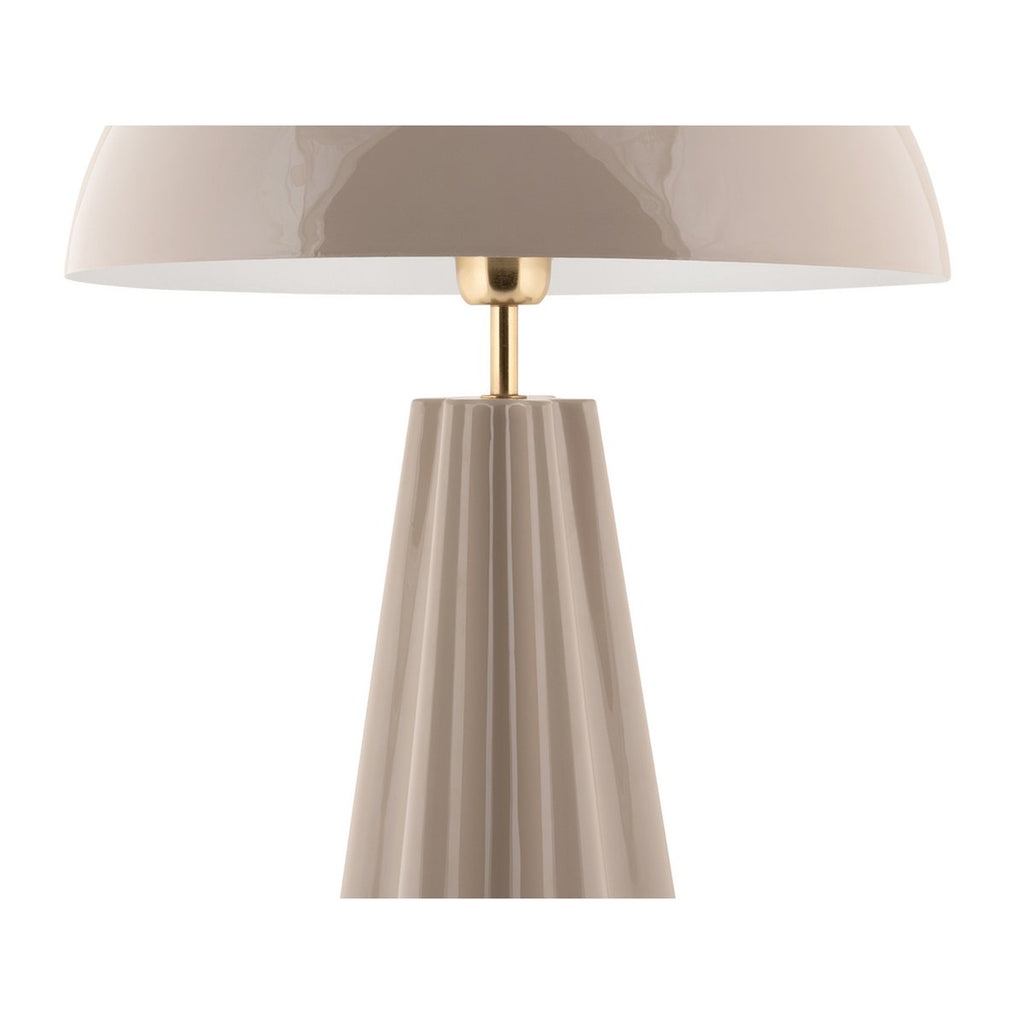 Lampe de Table Grand Format Fer Taupe Amplio XL Ø40 cm