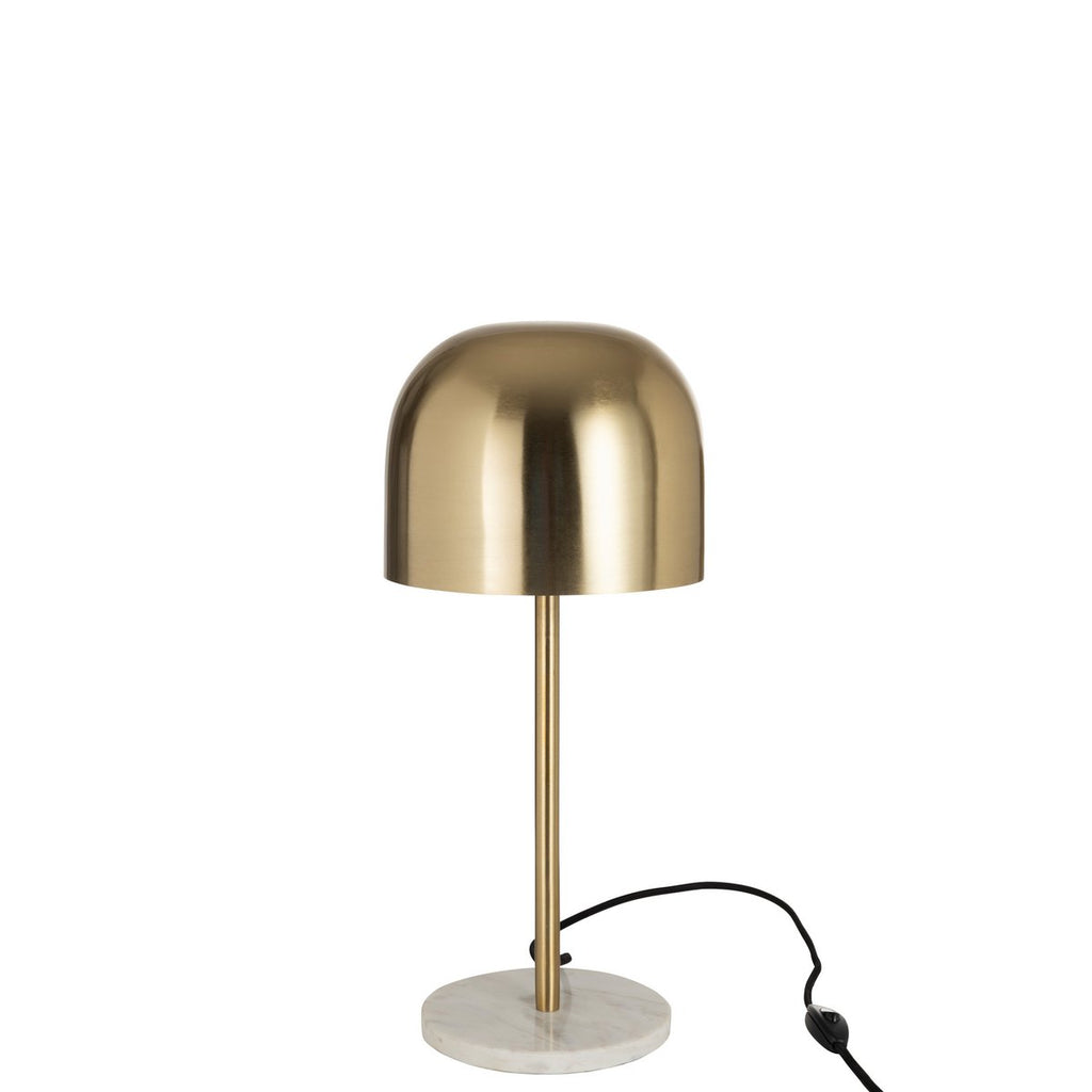 Lampe de Table Abat-Jour Doré Queen Ø20,5 cm H49 cm