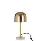 Lampe de Table Abat-Jour Doré Queen Ø20,5 cm H49 cm