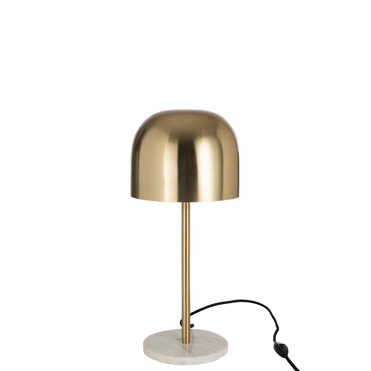 Lampe de Table Abat-Jour Doré Queen Ø20,5 cm H49 cm