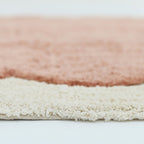 Tapis Coton Design Festonné Rose Blush 100×150 cm – Alfonsina