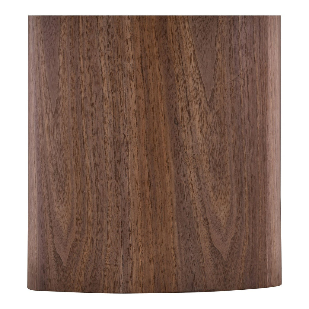 Table Basse NOLI Céramique Blanc Pied Frêne Ø60×42 cm