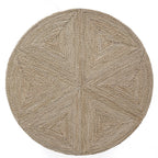 Détail du tressage serré et qualitatif en fibre de jonc de mer (seagrass).