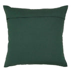 Housse de Coussin Noël HO HO HO Brodée Vert Blanc Rouge 45×45 cm