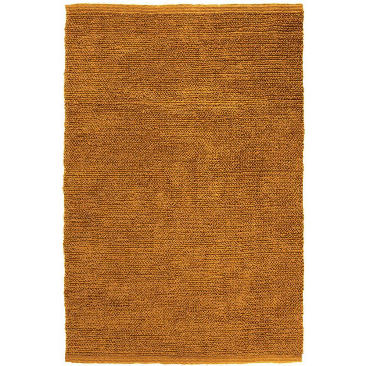 Tapis rectangulaire taille moyenne en jute naturel tressé couleur jaune moutarde Elios.