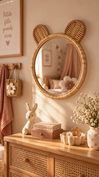 Miroir Enfant en Bambou avec Oreilles – Minon
