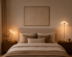 Lampe à Poser FLORA Mini LED Métal Doré Ø23,5×31 cm