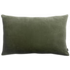 Coussin JADE Velours Vert Verveine 40×65 cm