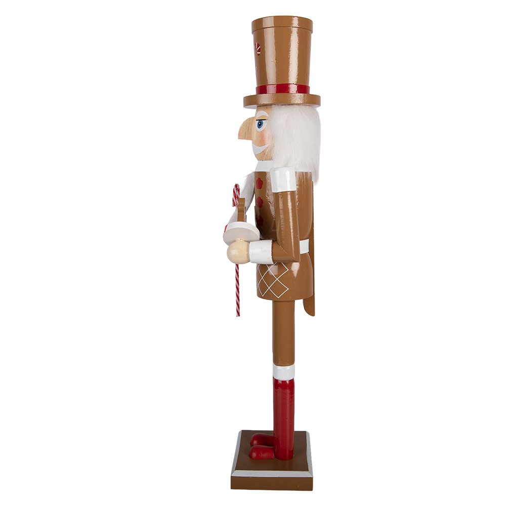 Sculpture Casse-Noisette Noël Bois Marron 60 cm