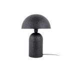 Lampe de Table Champignon Fer Texturé Noir BOAZ Grande Ø31 cm