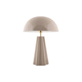 Lampe de Table Grand Format Fer Taupe Amplio XL Ø40 cm