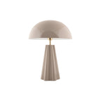 Lampe de Table Grand Format Fer Taupe Amplio XL Ø40 cm