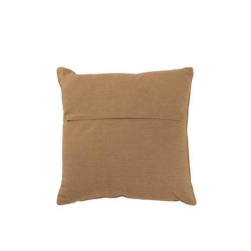Vue détaillée mettant en valeur la qualité du tissu en coton et la finesse des motifs brodés.
