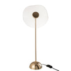 Lampe de Table LED Motif Fleur Dorée Grand Modèle Ø23,5 cm