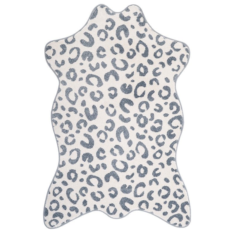 Tapis Velours Effet Peau de Bête Silver Blue 100×150 cm – Bao
